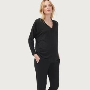 Hatch Maternity The Visitor Top Black Medium New NWOT pregnancy comfort